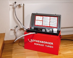 Использование аппарата для заморозки труб Rothenberger Rofrost Turbo 2"