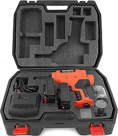 Комплектация аккумуляторного вытяжного заклепочника Messer M1000 Комплектация аккумуляторного вытяжного заклепочника Messer M1000