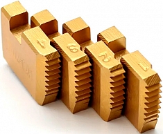 Плашки клуппа электрического резьбонарезного Hongli SQ30 1/2"-1 1/4" BSPT R HSS TiN